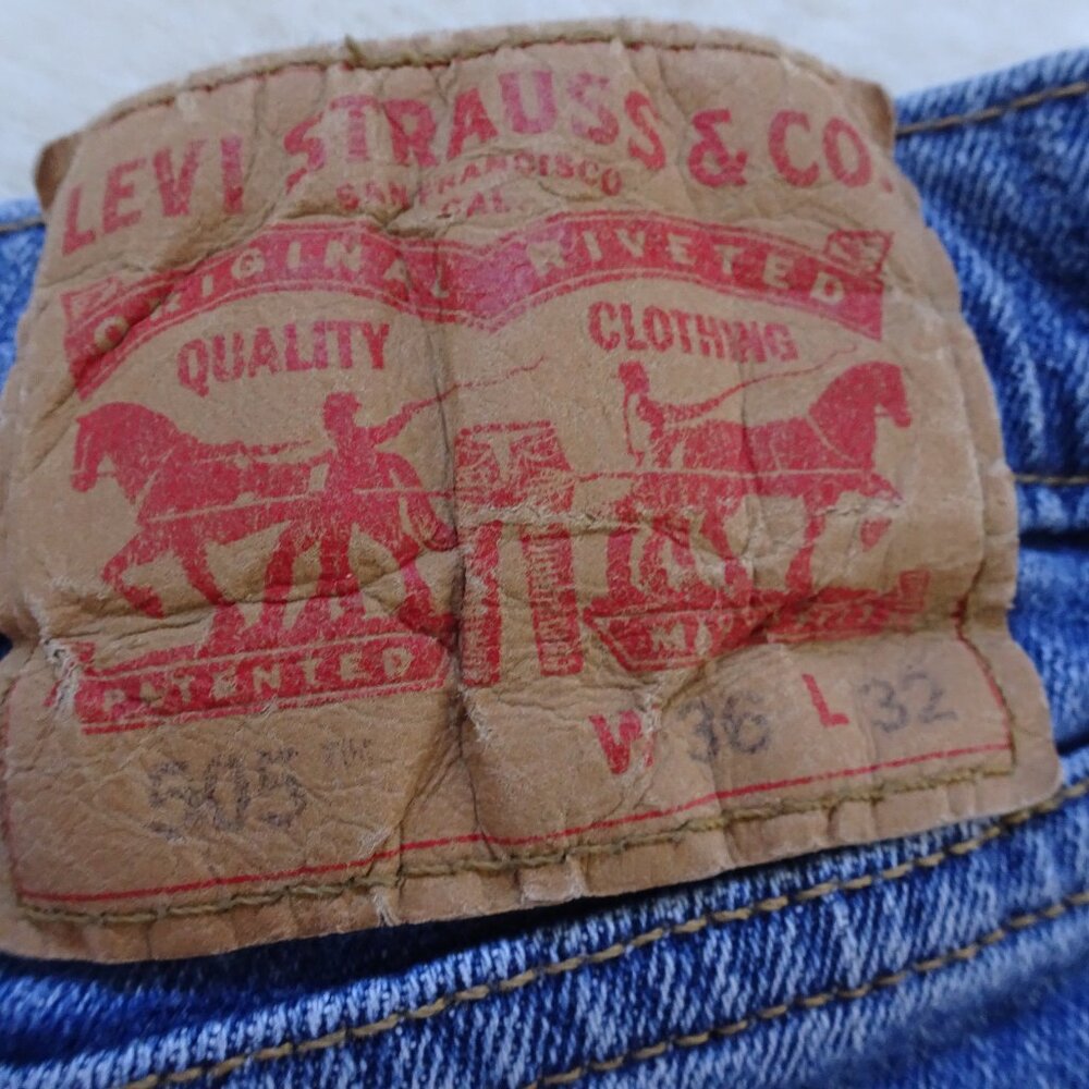Levi's Men's Jeans 505 36x32 Relaxed Blue - Picture 3 of 8